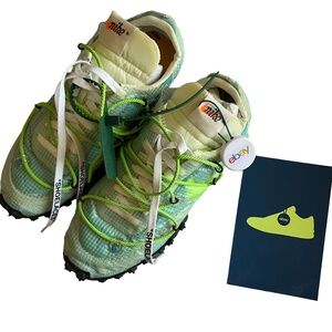 Nike x Off-White Waffle Racer Vivid Green Women 9 NEW Authentic Virgil Abloh